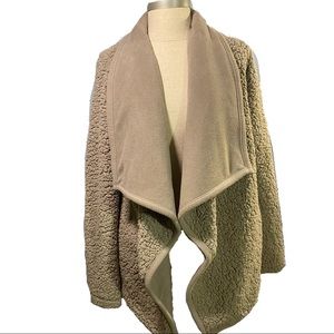 Abercrombie Sherpa teddy swing cardigan XS